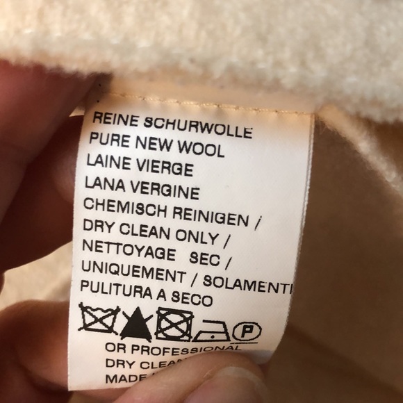 Geiger of Austria Cream Women’s Boiled Wool Blazer Sz. S - Picture 11 of 15